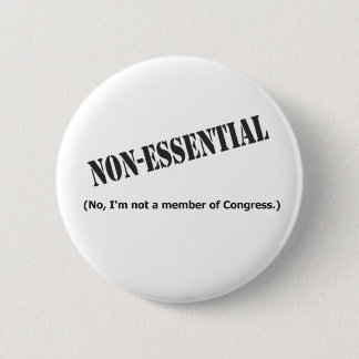 Geen lid van het Congres Ronde Button 5,7 Cm