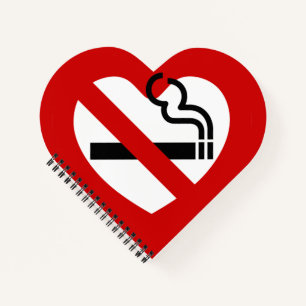 Geen liefde voor roken notitieboek