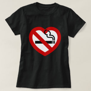 Geen liefde voor roken t-shirt