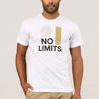 Geen limieten – Vet minimalistisch Sun & Bar grafi T-shirt