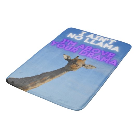 Geen Llama, ik ben boven je Drama Giraffe Badmat (Gekanteld)