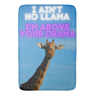 Geen Llama, ik ben boven je Drama Giraffe Badmat