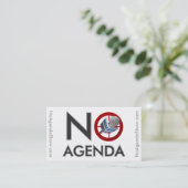 Geen Logo Agenda - Roepende kaarten Contactkaartje (Staand voorkant)