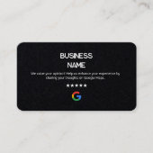 📲 Geen Logo Eenvoudige Google Review Premium Kaar Visitekaartje (Voorkant)