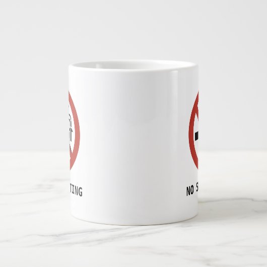 Geen Logo Jumbo-Mok in mindering brengen Extra Grote Beker (Voorkant)