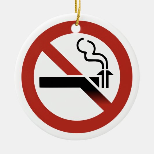 Geen Logo-Ornament afnemen Keramisch Ornament (Voorkant)