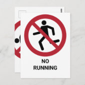 Geen loop, verbodsteken briefkaart (Voorkant / Achterkant)