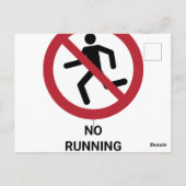 Geen loop, verbodsteken briefkaart (Achterkant)