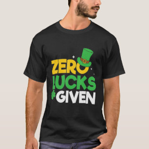 Geen Lucks gegeven Ierse Gezegden Volwassenen Sain T-shirt
