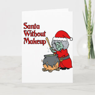 geen make-up feestdagen kaart