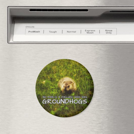 Geen man is een mislukking met Groundhogs magneet (Insitu (Vaatwasser))