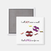 GEEN masker! Magneet (Voorkant / Achterkant)