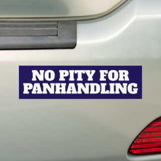 Geen Medelijden Bedelen Krachtige Bumpersticker