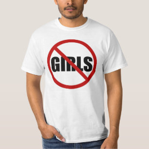 Geen meisjes toegestane Mannen voor gebarentaal T-shirt