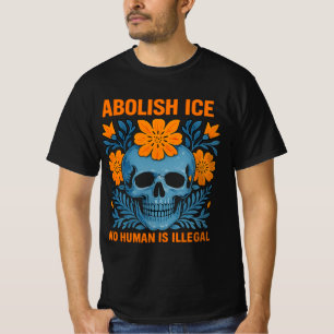 Geen Mens Is Illegaal - Afschaffing ICE Schedel & T-shirt