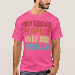Geen mensen alleen 90s RB Grappig Introvert Retro T-shirt