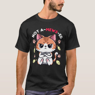 Geen Mews Ed KittenKat woordspeling grap voor kat T-shirt