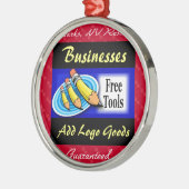 "Geen minimum bestelling" Metalen Ornament (Links)