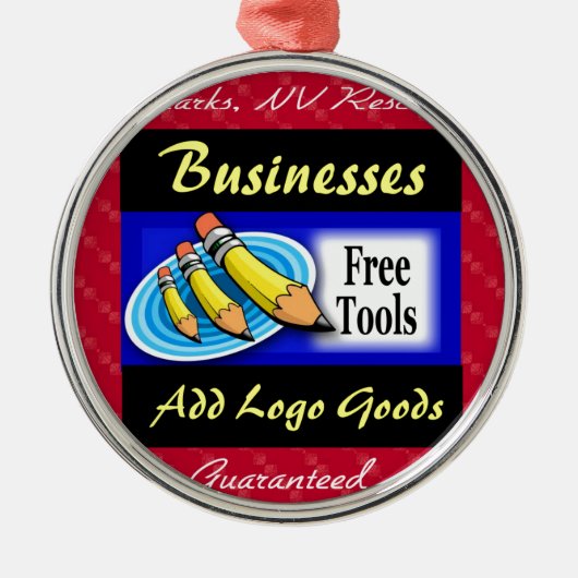 "Geen minimum bestelling" Metalen Ornament (Voorkant)