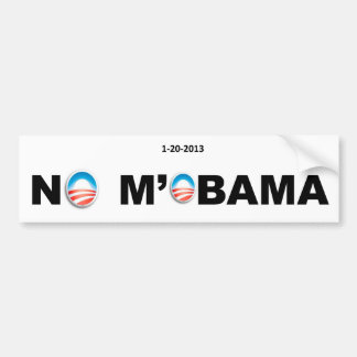 GEEN MOBAMA-Bumpersticker Bumpersticker
