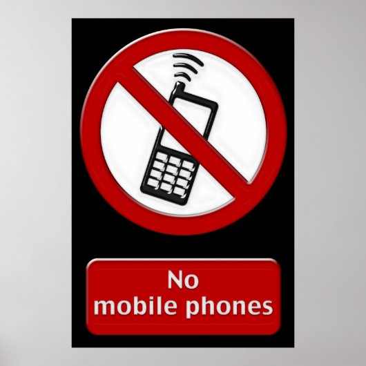 Geen mobiele telefoon poster (Voorkant)