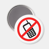 Geen mobiele telefoons magneet (Voorkant / Achterkant)