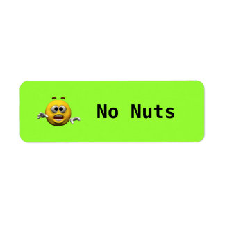 Geen moeren etiket