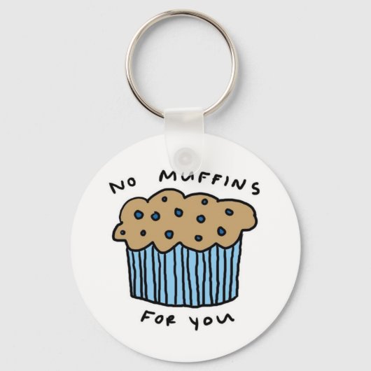 Geen moffins voor uw Sleutelhanger (Voorkant)