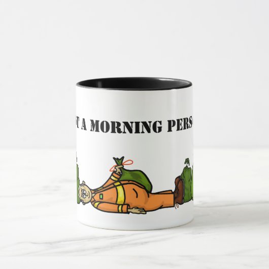 Geen Mok van het Man van het afval van de Morning  (Midden)