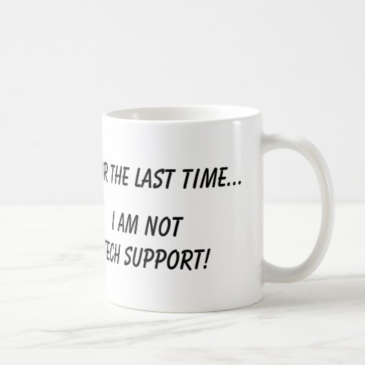 Geen Mok voor technische support (Rechts)
