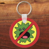 Geen Monsters ondertekenen Sleutelhanger (Voorkant)