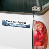 Geen monument - blauwe bergen bumpersticker (Op Truck)
