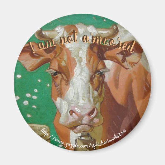 "Geen MOOsed" Magneet (Voorkant)