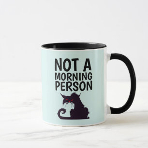 GEEN MORENDE PERSOON CAT FUNNY COFFEE MUGS MOK