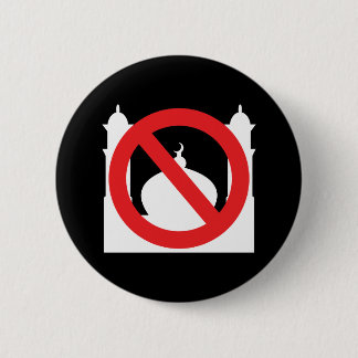 Geen moskee Geen tekst Ronde Button 5,7 Cm