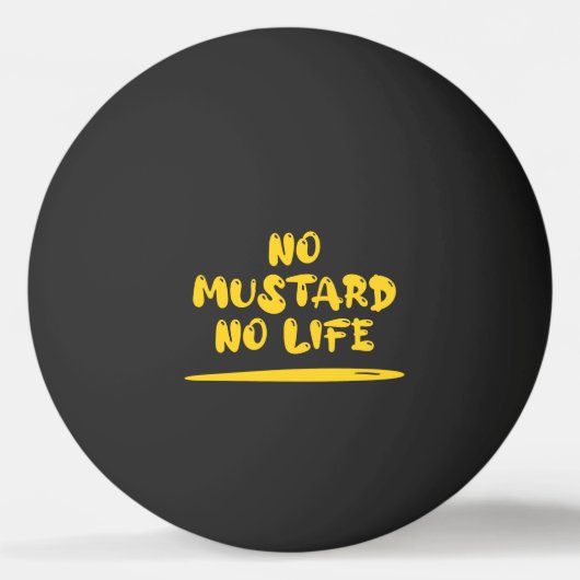 Geen mosterd geen leven pingpongballen (Voorkant)