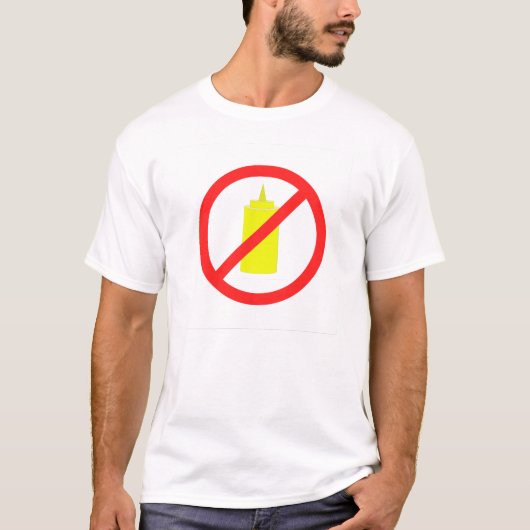 Geen mosterd. t-shirt (Voorkant)