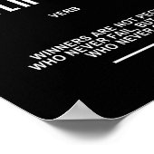 Geen Motivatie prijsopgave Poster (Hoek)