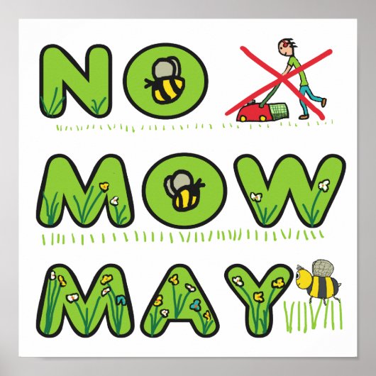 Geen Mow May Poster (Voorkant)