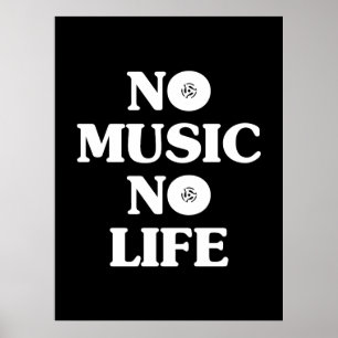GEEN MUZIEK, GEEN LEVEN POSTER
