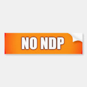 GEEN NDP BUMPERSTICKER (Voorkant)