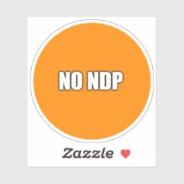 GEEN NDP STICKER