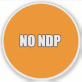 GEEN NDP STICKER (Voorkant)