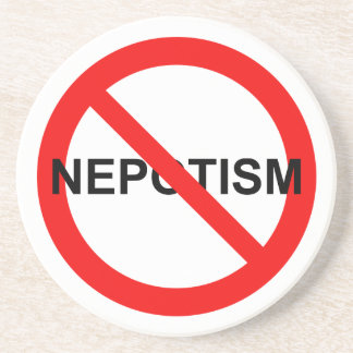 Geen Nepotisme Zandsteen Onderzetter