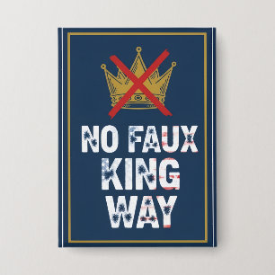 Geen neppe koning weg button