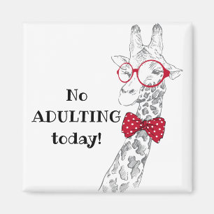 Geen nieuwe grappige Giraffe vandaag Magneet