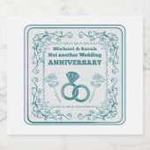 Geen nieuwe trouwdag bier etiket (Enkel label)