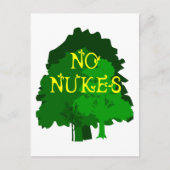 Geen Nokken met het Groene Gezegde van Bomen Briefkaart (Voorkant)