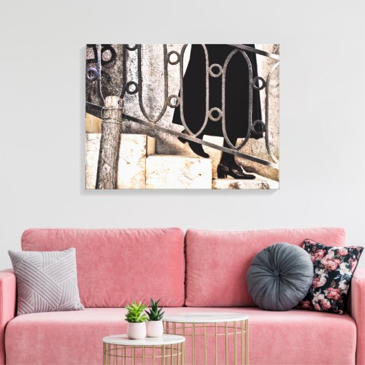 GEEN NON stretched canvas print (Insitu (Woonkamer))