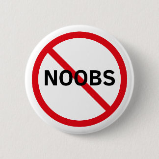 Geen NOOBS-badge Ronde Button 5,7 Cm